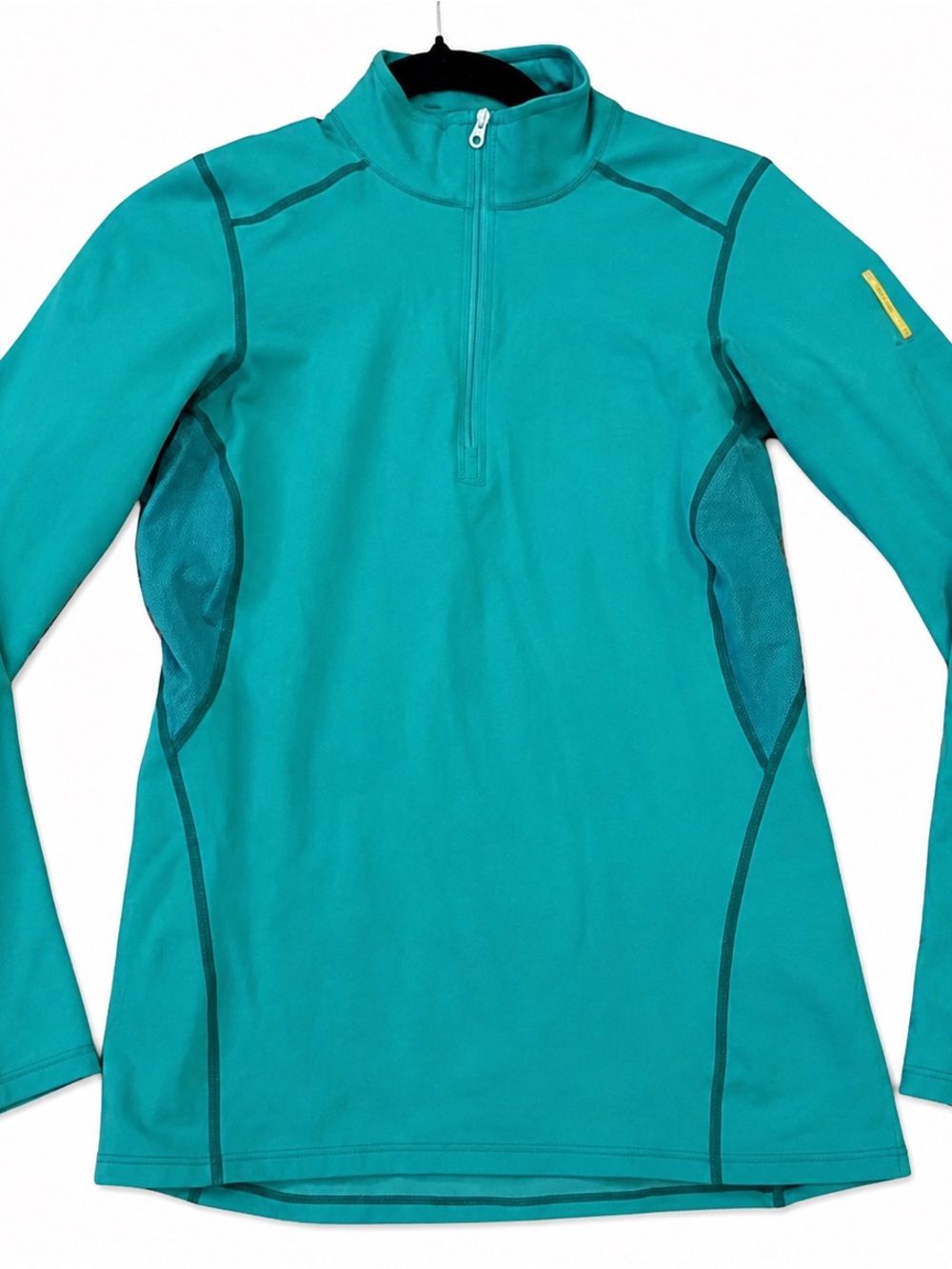 Arc’teryx Women’s base layer top Teal 1/4 zip Long sleeve Athletic Hiking Run